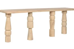 Consola de Madera de Mango Acabado Natural MB-212681