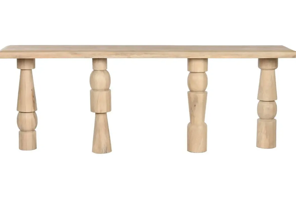 Consola de Madera de Mango Acabado Natural MB-212681