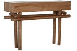 Consola de Madera de Mango Natural 2 Cajones MB-215099