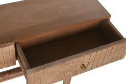 Consola de Madera de Mango Natural 2 Cajones MB-215099