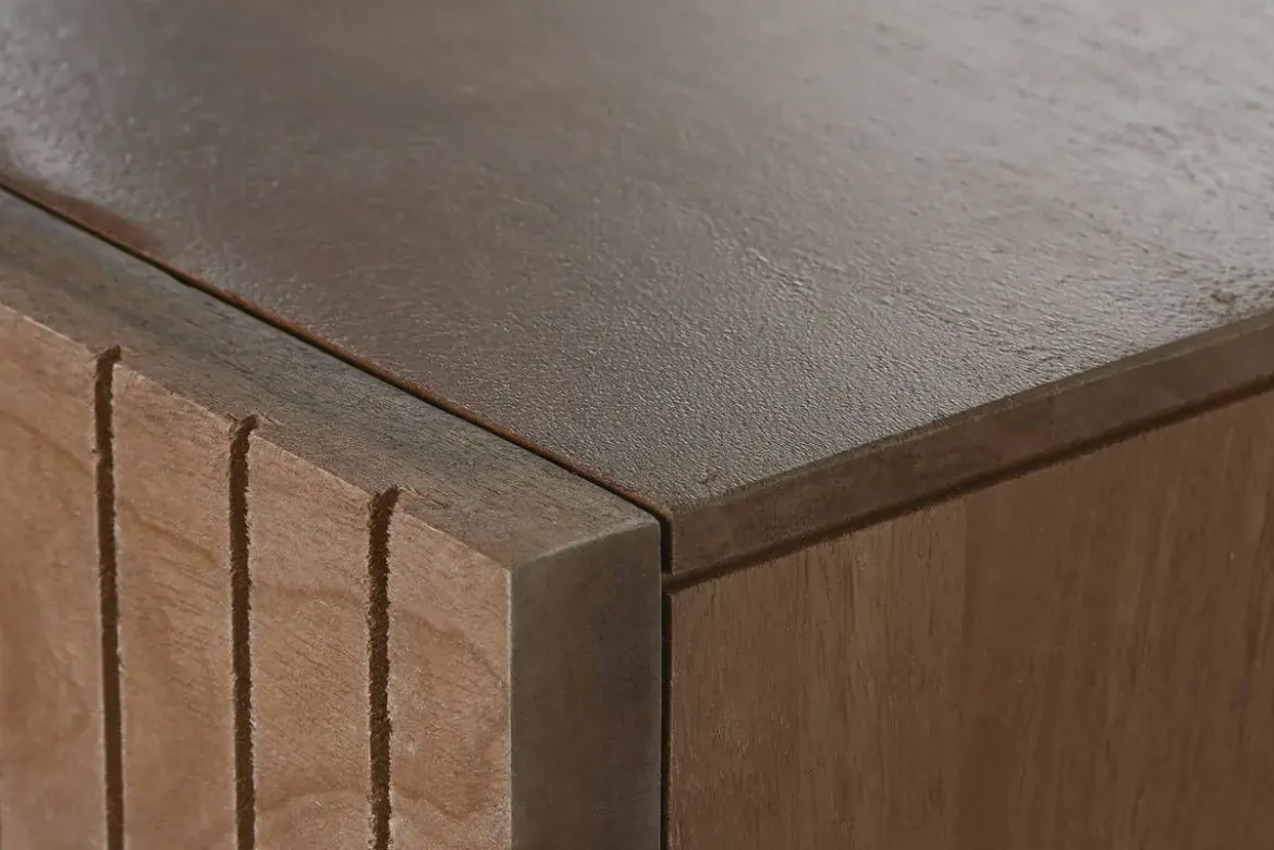 Consola de Madera de Mango Natural 2 Cajones MB-215099