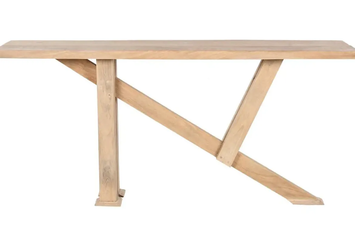 Consola de Madera de Mango Natural 175 cm MB-212692