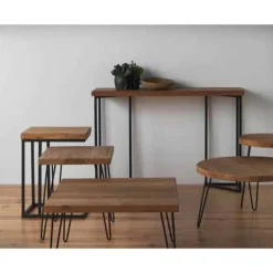 Consola de madera de Olmo viejo modelo 8410 GABAR DECO
