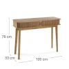 Consola de Madera de Paulownia de 100 cm ELOY 19880042