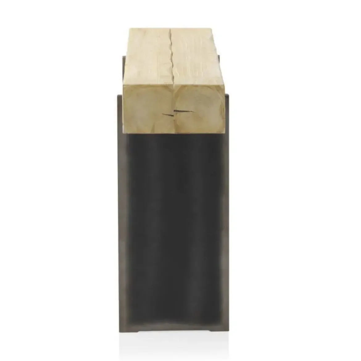 Consola de madera maciza chapada en abeto natural GABAR 10935