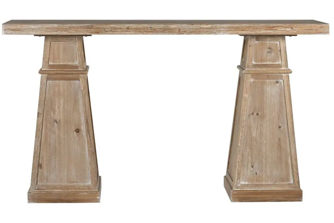 Consola de Madera MDF Decapé Natural MB-216305