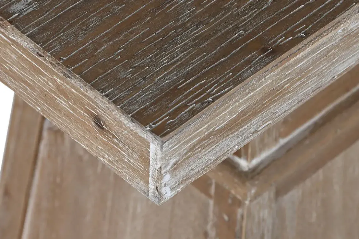 Consola de Madera MDF Decapé Natural MB-216305