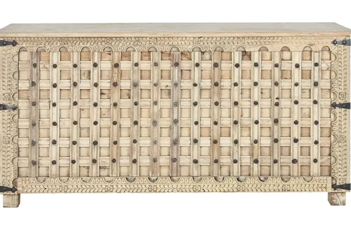 Consola de Madera Tallada Estilo Antiguo MB-213736