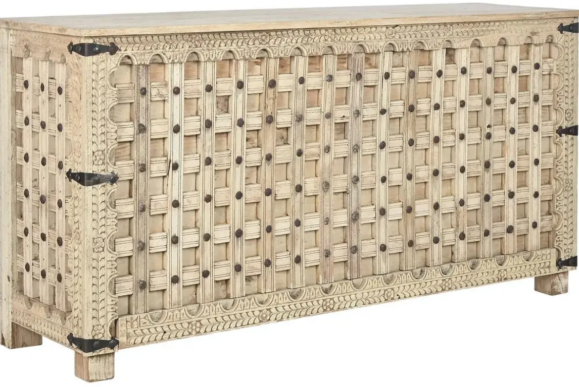 Consola de Madera Tallada Estilo Antiguo MB-213736