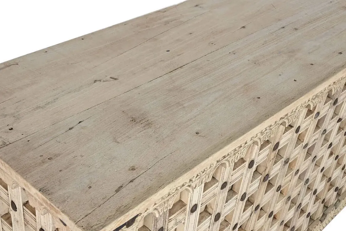 Consola de Madera Tallada Estilo Antiguo MB-213736