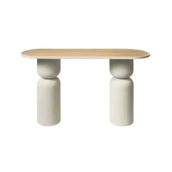 Consola de Madera y Metal Beige 120 cm 38-318
