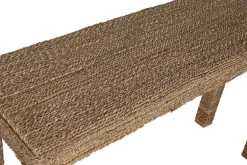 Consola de Recibidor de Fibra Natural y Madera de Teca MB-220078