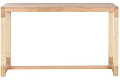Consola de Recibidor de Madera de Abeto Natural con Cuerda MB-209208