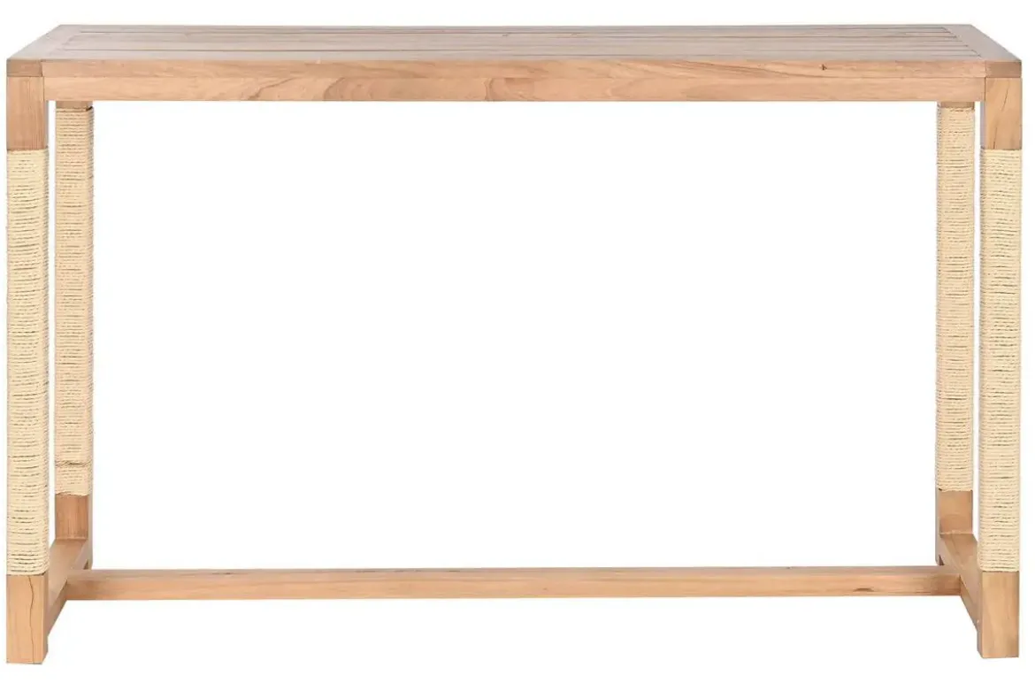 Consola de Recibidor de Madera de Abeto Natural con Cuerda MB-209208