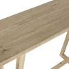 Consola de Recibidor de Madera Mindi Acabado Natural 120 cm MB-221507
