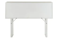Consola de Recibidor de Madera de Abeto y Metal Blanco MB-206500