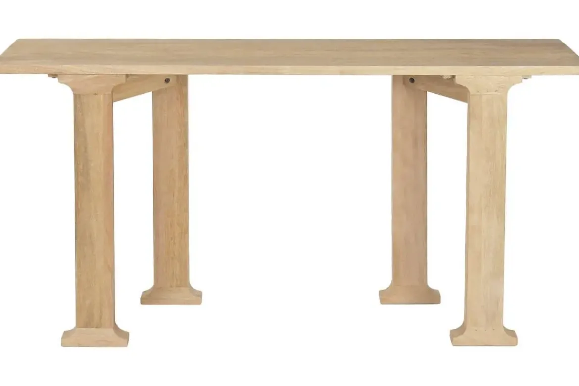 Consola de Recibidor de Madera de Mango Natural 160 cm MB-224134