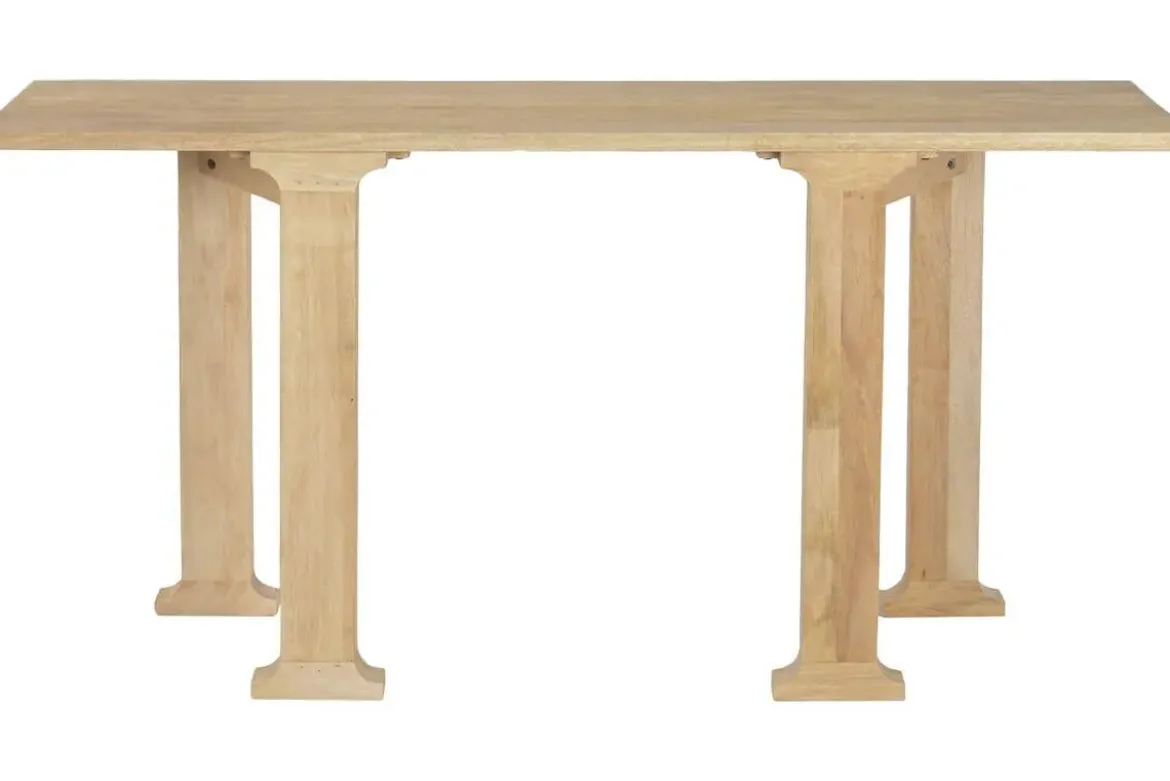 Consola de Recibidor de Madera de Mango Natural 160 cm MB-224134