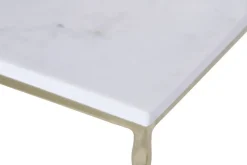 Consola de Recibidor de Mármol y Hierro Dorado MB-227937