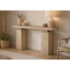 Consola de Recibidor en Madera de Olmo Macizo Natural MB-226318