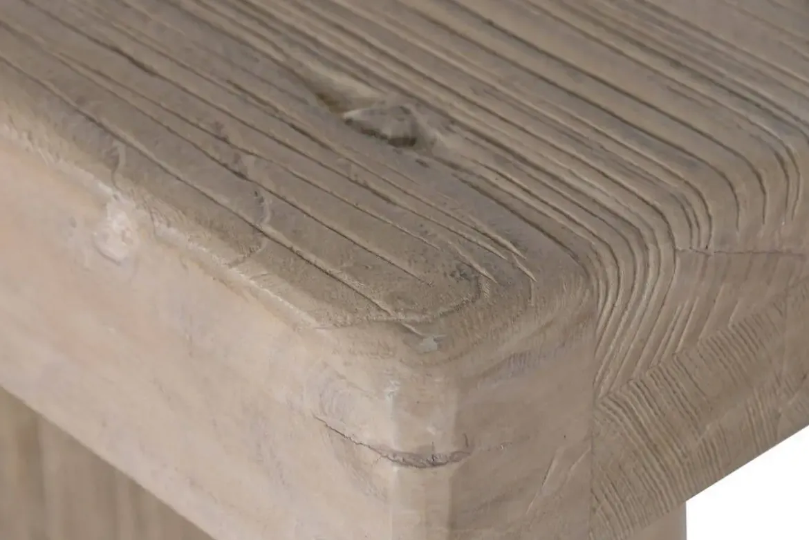 Consola de Recibidor en Madera de Olmo Macizo Natural MB-226318