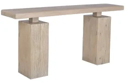 Consola de Recibidor en Madera de Olmo Macizo Natural MB-226318