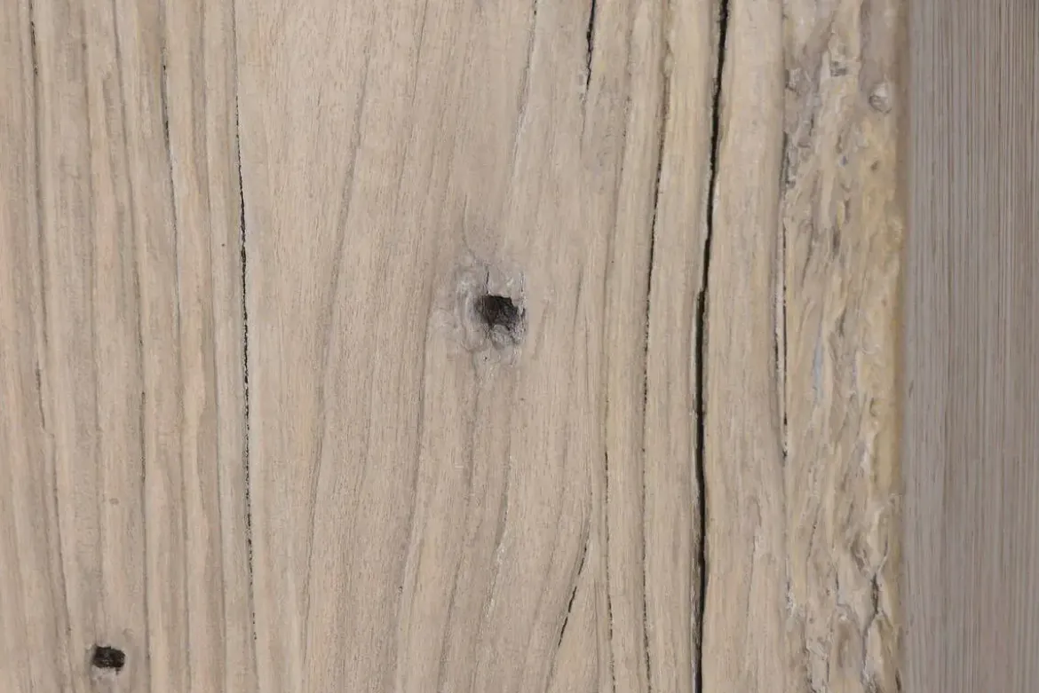 Consola de Recibidor en Madera de Olmo Macizo Natural MB-226318
