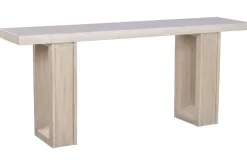 Consola de Recibidor en Olmo Macizo con Mármol Travertino MB-226313