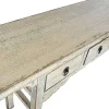 Consola de Recibidor Olmo Macizo Lacado Bicolor 4 Cajones MB-220527