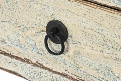 Consola de Recibidor Olmo Macizo Lacado Bicolor 4 Cajones MB-220527