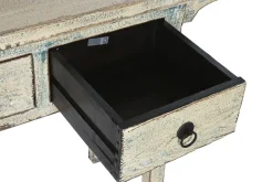 Consola de Recibidor Olmo Macizo Lacado Bicolor 4 Cajones MB-220527