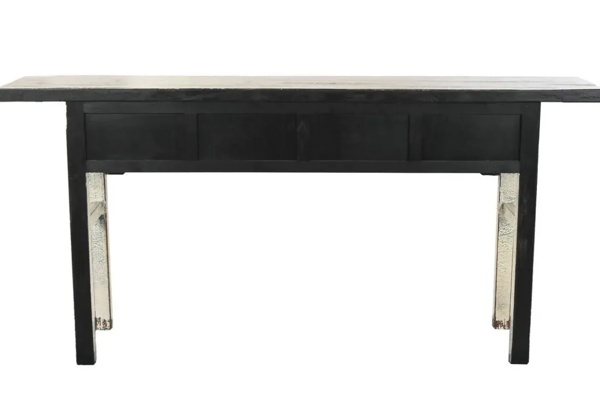 Consola de Recibidor Olmo Macizo Lacado Bicolor 4 Cajones MB-220527