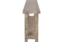 Consola de Teca Reciclada Decapé Blanco MB-224024