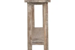 Consola de Teca Reciclada Decapé Blanco MB-224024