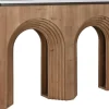 Consola en Madera de Abeto con Cristal MB-212218