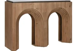 Consola en Madera de Abeto con Cristal MB-212218