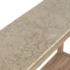 Consola Estructura de Madera Reciclada con Mármol Natural MB-221765
