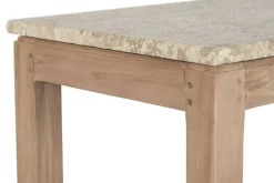 Consola Estructura de Madera Reciclada con Mármol Natural MB-221765