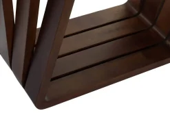 Consola Madera de Nogal con Cristal MB-204499