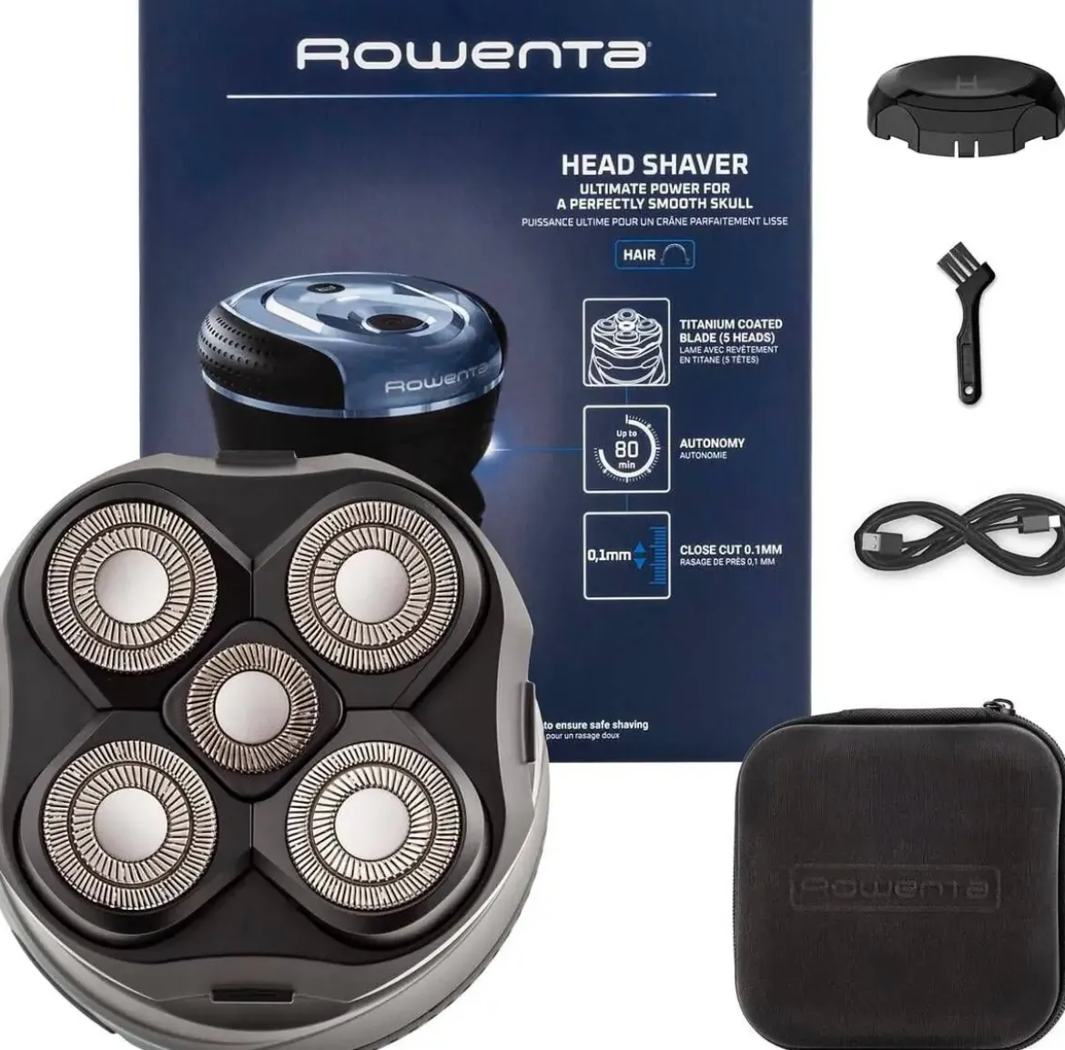 Cortapelos Rowenta TN3110 GentleBald con 5 Cabezales
