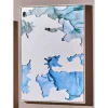 Cuadro Óleo Abstracto Azul y Blanco con Relieve y Brillo 62x92 cm 80-219