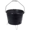 Cubo Barbacoa con Rejilla de 27 cm Negro Y64950450