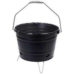 Cubo Barbacoa con Rejilla de 27 cm Negro Y64950450