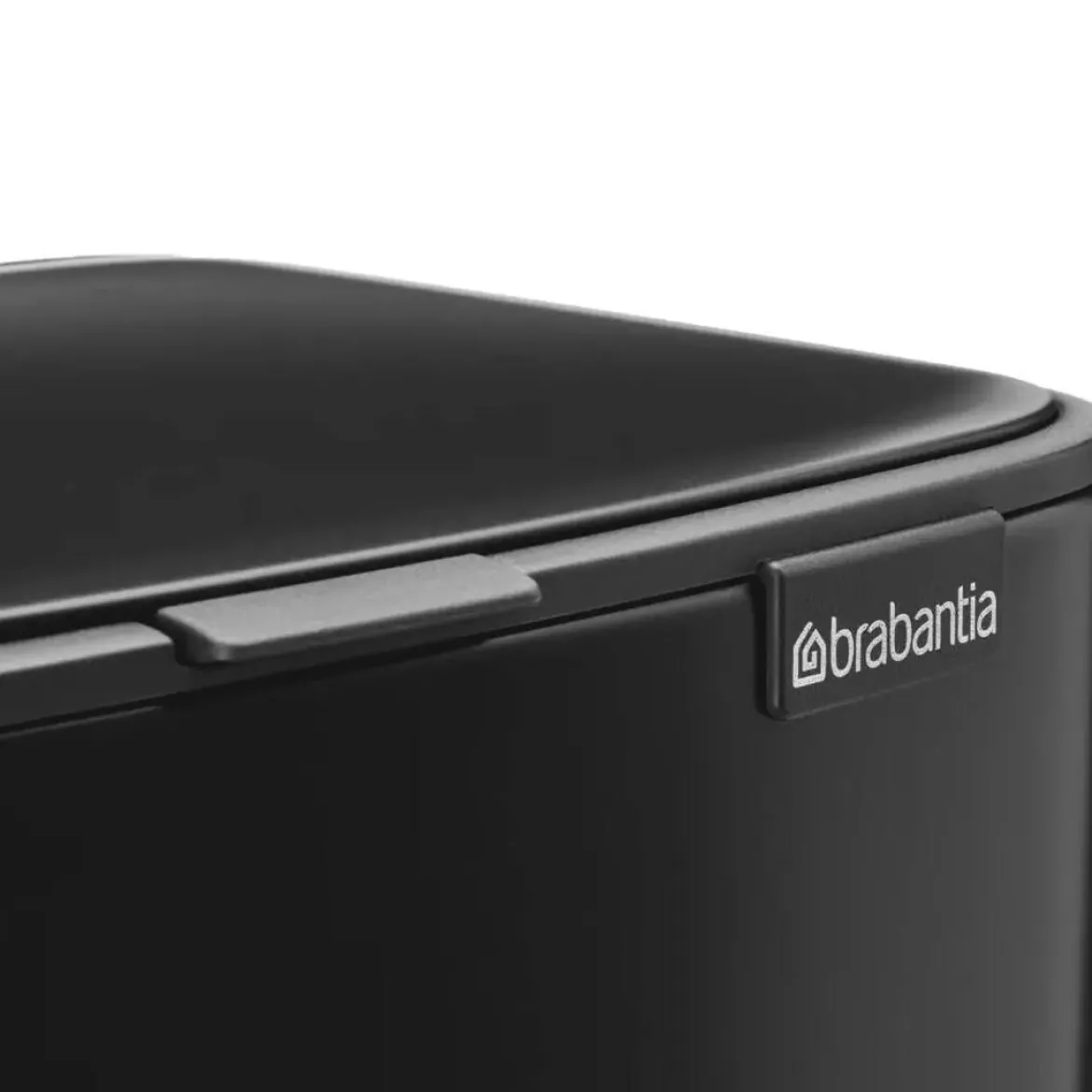 Cubo de Basura con Pedal 12L Matt Black Brabantia BO 238000