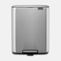 Cubo de Basura con Pedal 12L Matt Steel Fingerprint Proof Brabantia BO 238048