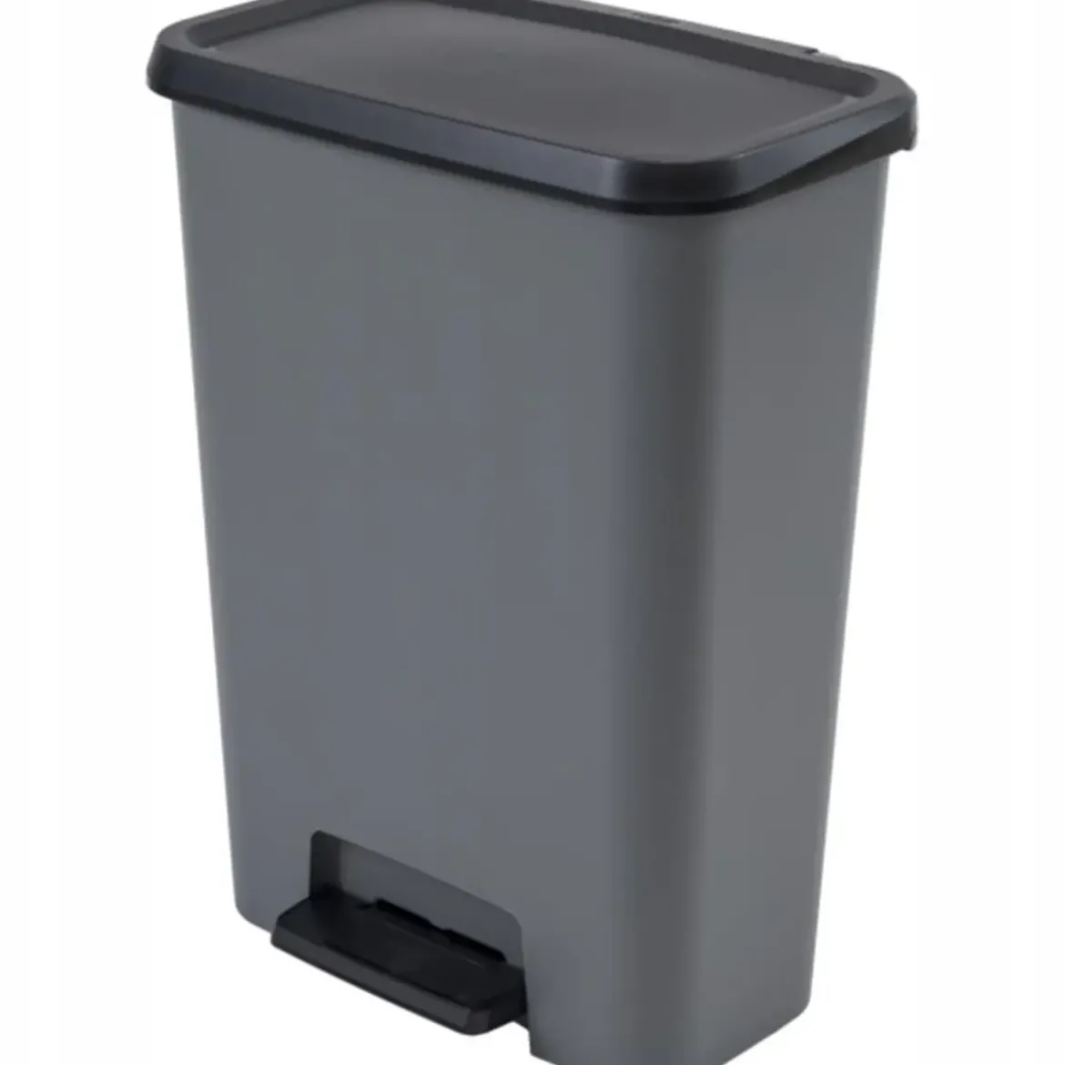 Cubo de Basura 50L Gris Antracita Compatta 249810