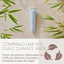 Depiladora Corporal Philips Wet & Dry con 3 Cuchillas BRL127/00