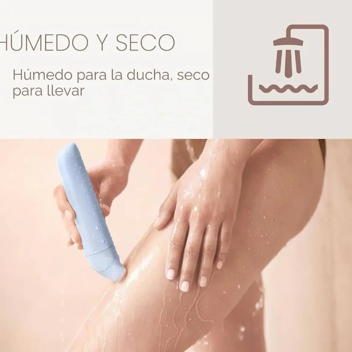 Depiladora Corporal Philips Wet & Dry con 3 Cuchillas BRL127/00