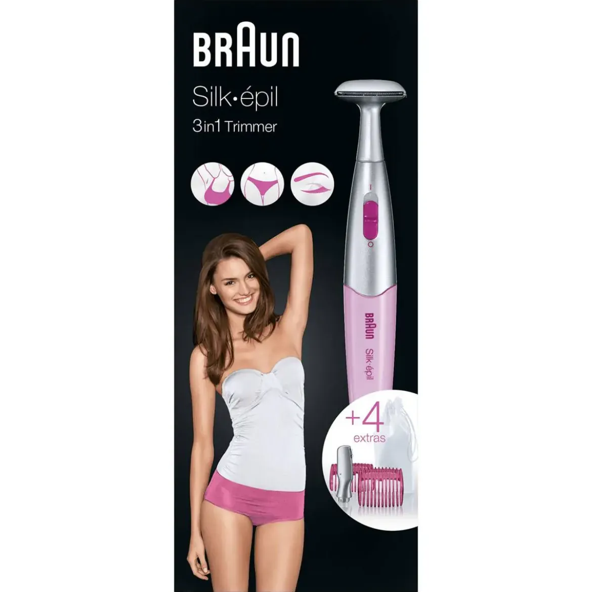 Depiladora de Precisión Inalámbrica con Accesorios BRAUN FG1100