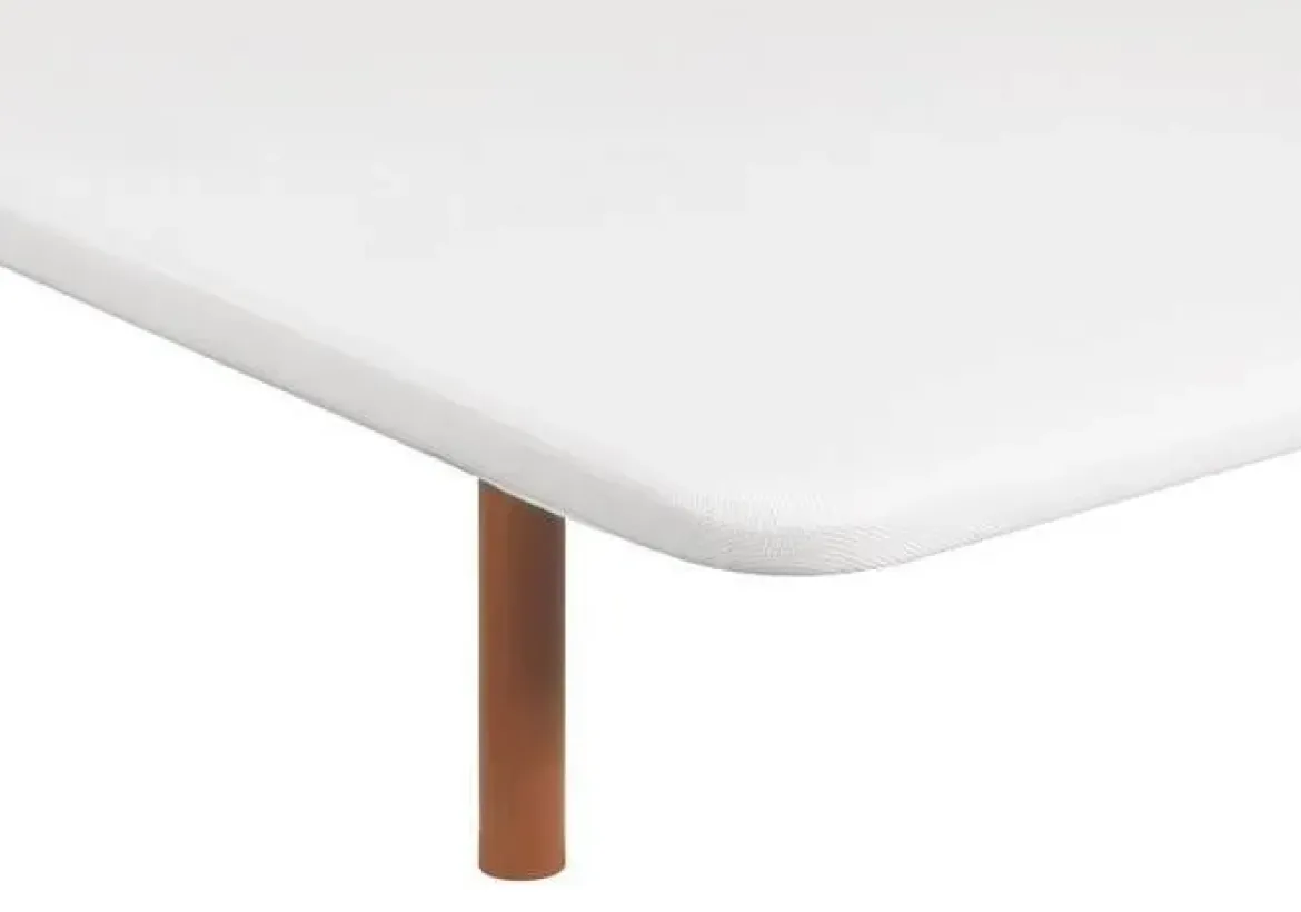 Divanlín Base Tapizada Tejido 3D Color Blanco 105x190 cm DL12080